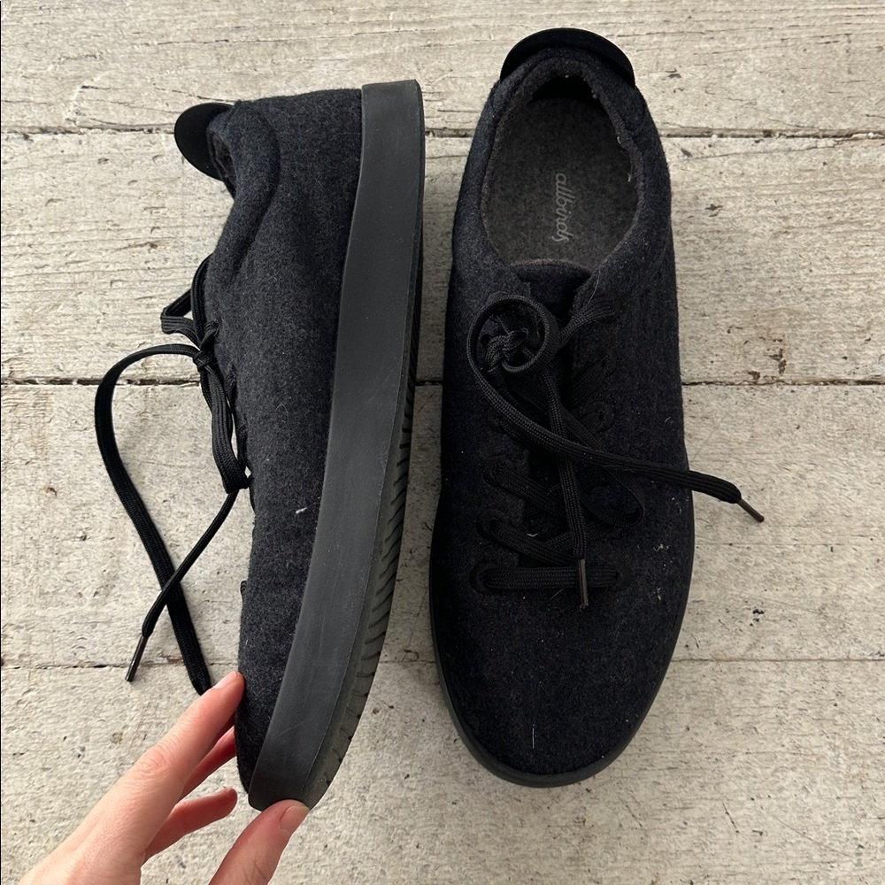 Allbirds Merino Wool Runners WP Charcoal Black Walking Shoes Men’s Size M13 - Picture 2 of 5